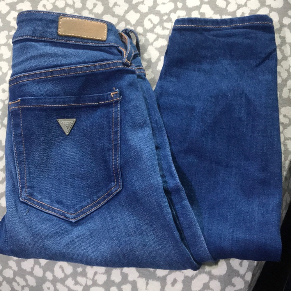 Guess mid rise skinny jeans